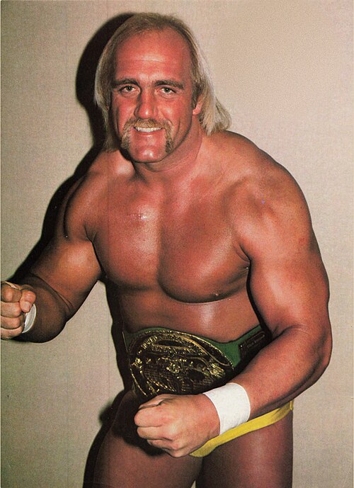 American professional wrestler Hulk Hogan, circa early 1985