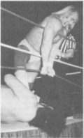 Hulk Hogan and Andre the Giant during the Superdome Showdown professional wrestling event on August 2, 1980, in New Orleans