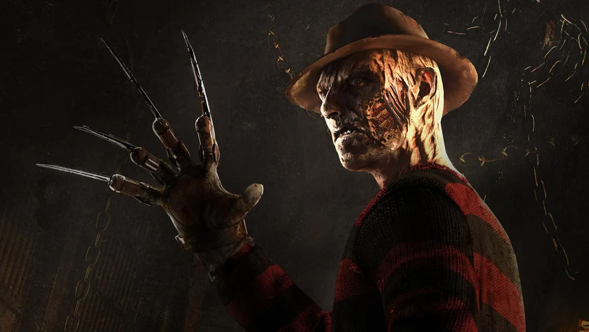 Freddy Krueger artwork for Dead by Daylight, with his bladed glove raised.